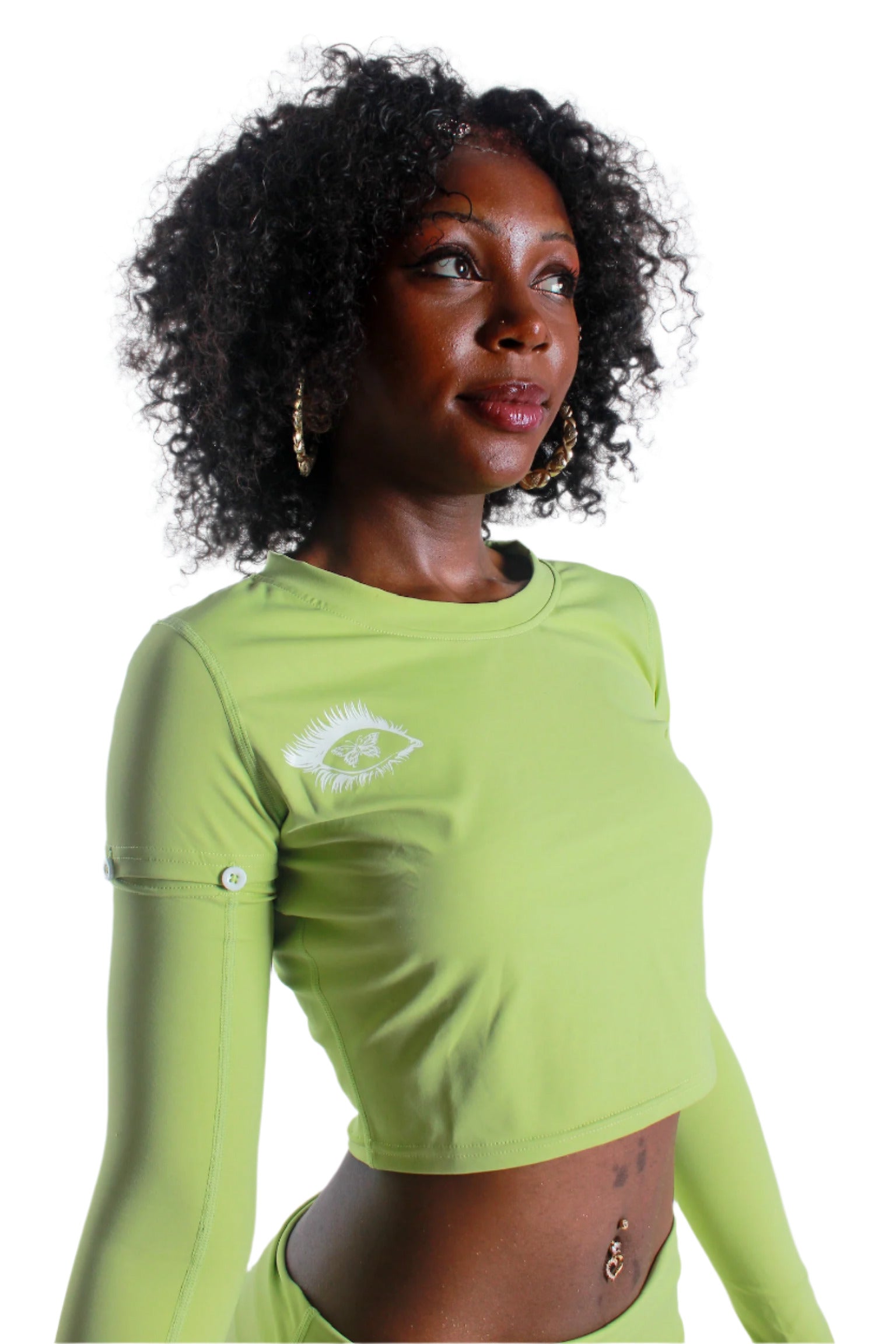 Pistachio Green Crop-Top