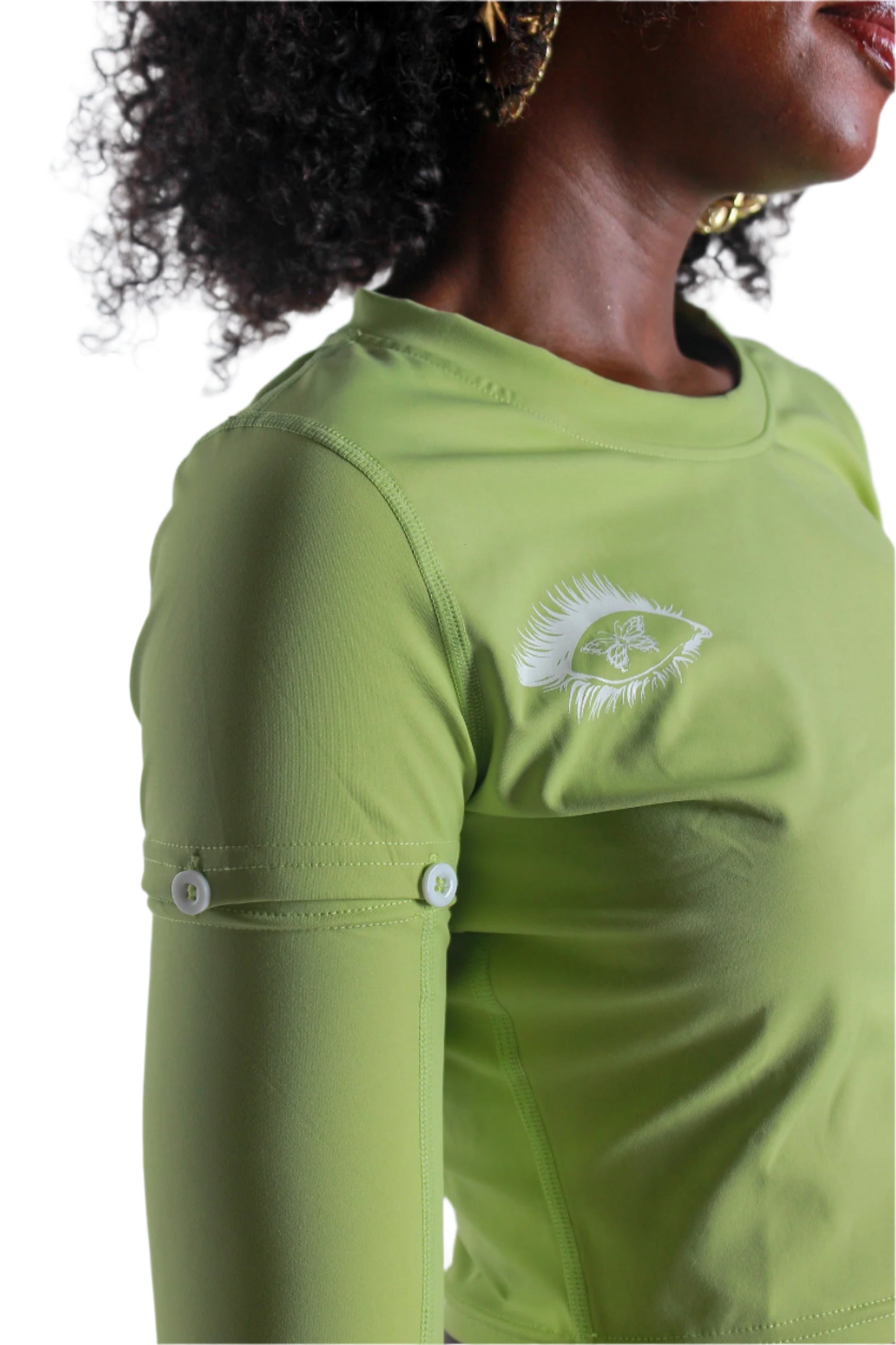 Pistachio Green Crop-Top